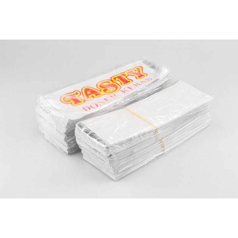 Long Kebab) 250 Pc Foil Lined Paper Bags Chicken Take Away Chips Bulk –  Discount Dollar